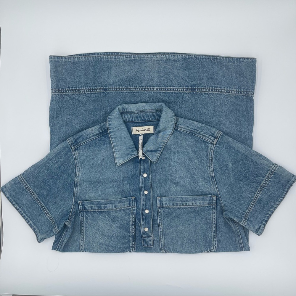 Madewell Classic Blue Denim Button-Up Shirt